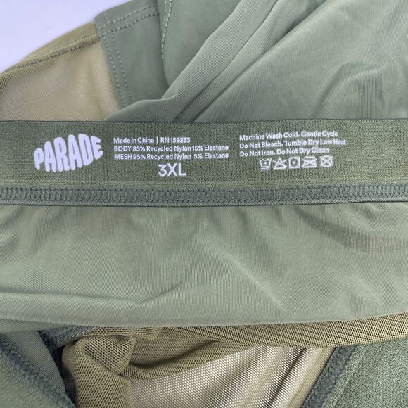 Parade Women's Re:play High Waisted Briefs Mesh Olive Size 3XL - Picture 4 of 4